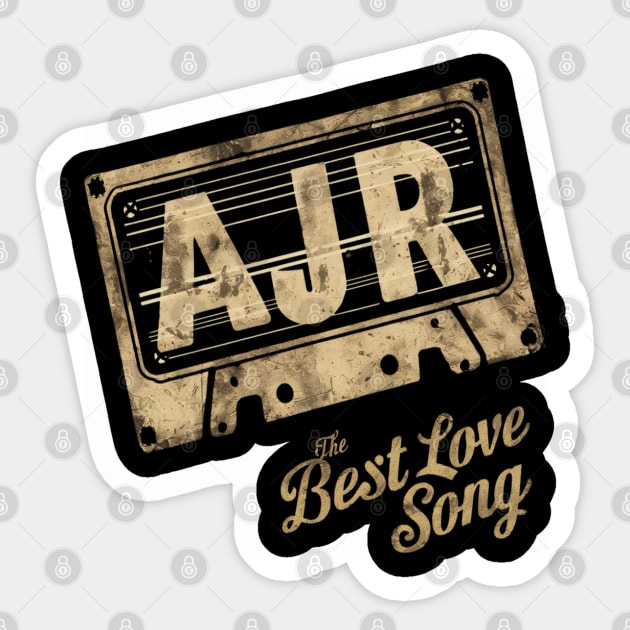 AJR the best love song distressed brown color Sticker by thestaroflove